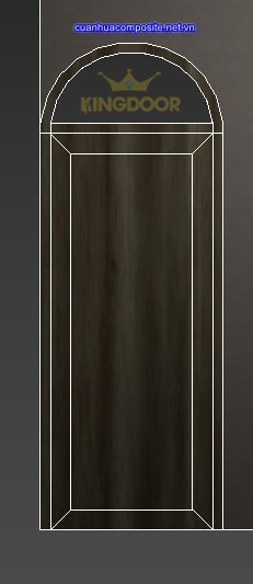 Mẫu cửa gỗ đẹp MDF Laminate vòm, có nhiều mã ván để phủ lớp ngoài tạo màu bắt mắt hơn