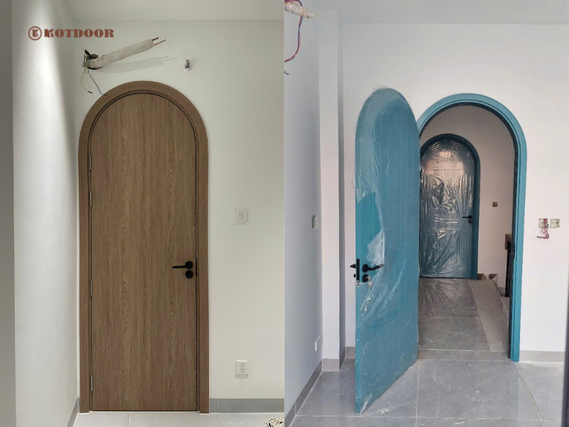 Cửa Vòm Nhựa Composite Tại Quận 1 - Dòng Cửa Nhựa Hiện Đại, Bền Đẹp.